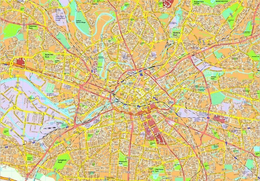 map uk manchester manchester vector map eps illustrator map digital maps map uk manchester manchester vector map eps illustrator map digital maps