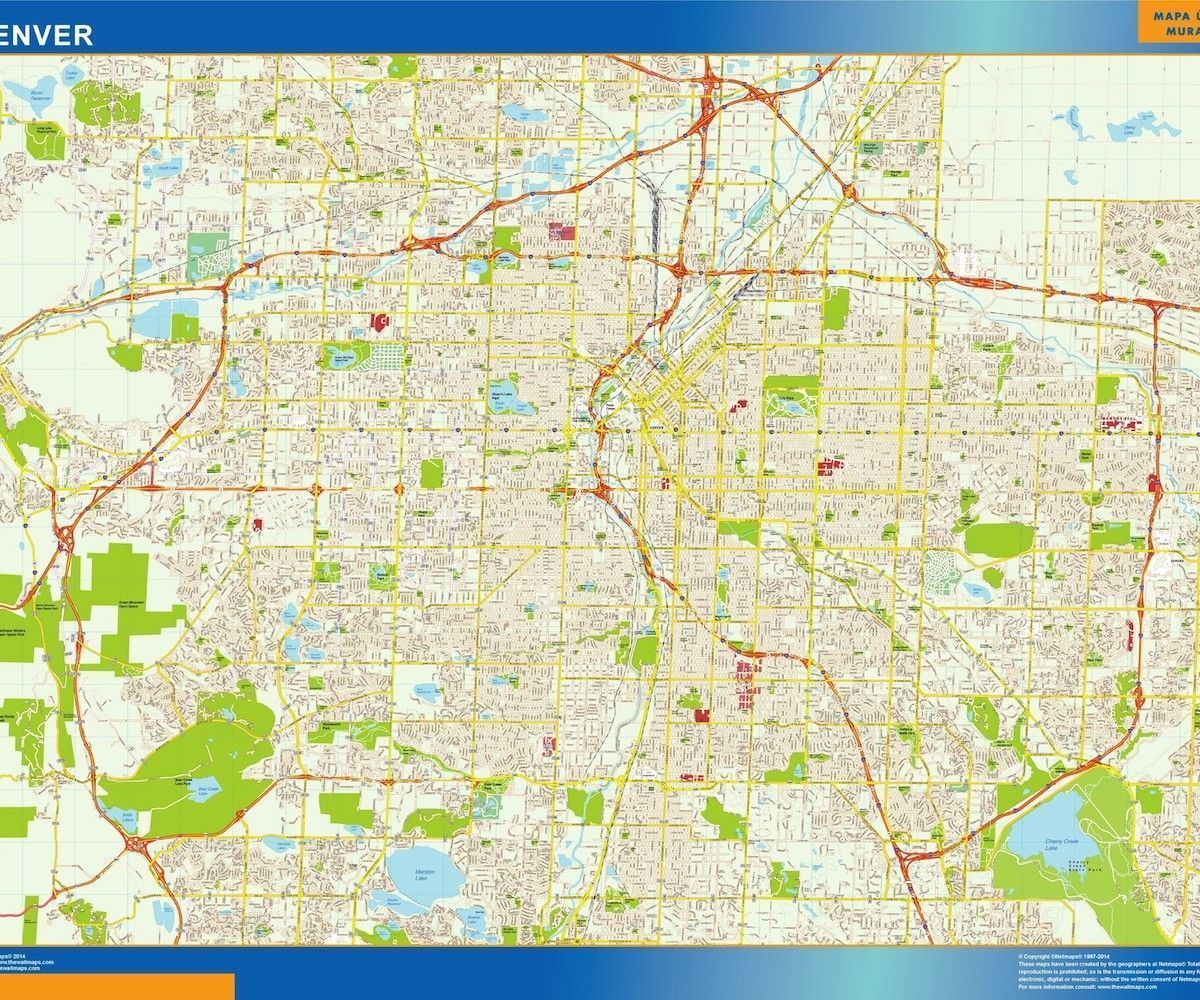 denver vector map