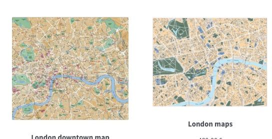 london vector eps maps