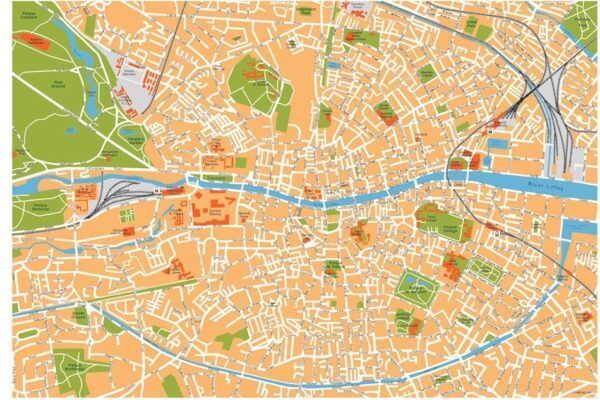 dublin vector map