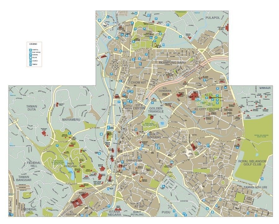 Kuala Lumpur Map Vector Kuala Lumpur Vector Map. Eps Illustrator Vector Maps Of Asia Cities. Eps  Illustrator Map | Digital Maps. Netmaps Uk Vector Eps & Wall Maps