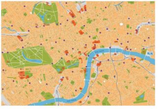 london vector map