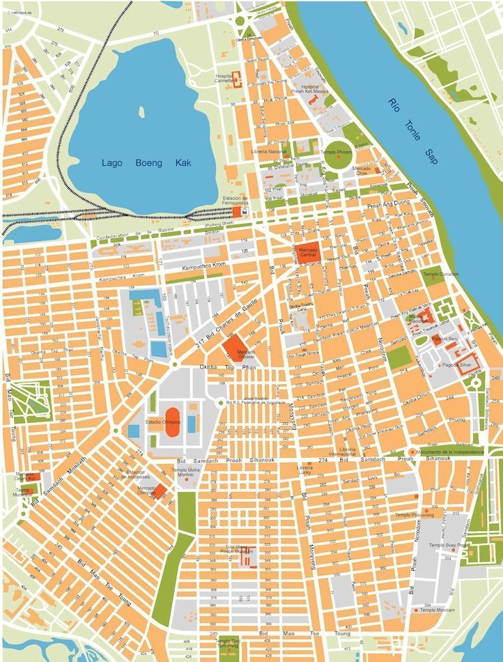 Phnom Penh Map Pdf Phnom Penh Vector Map. Eps Illustrator Vector Maps Of Asia Cities. Eps  Illustrator Map | Digital Maps. Netmaps Uk Vector Eps & Wall Maps