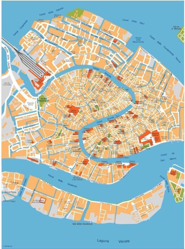 venice vector map