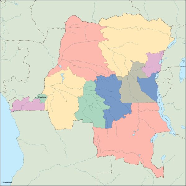 congo dem rep vector map