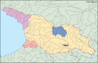georgia vector map