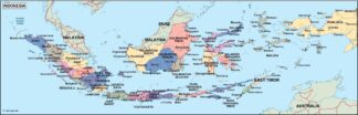 indonesia political map scaled