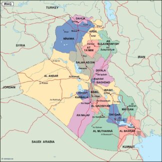 iraq political map