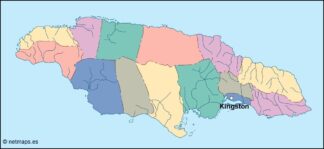 jamaica vector map
