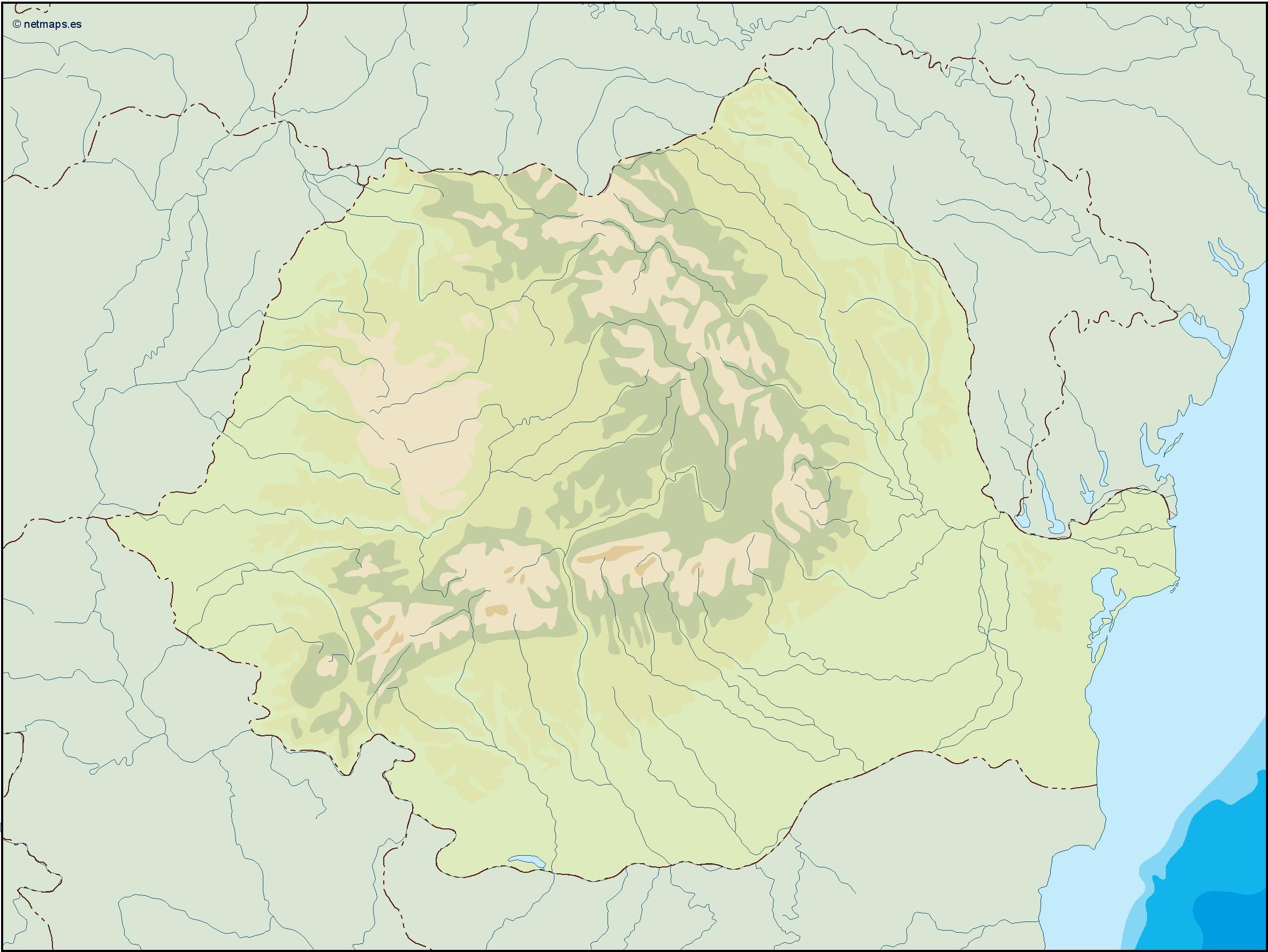 romania illustrator map Illustrator - Romania Illustrator Map 