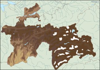 tayijistan illustrator map