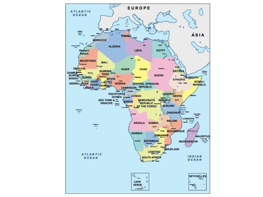 africa presentation map