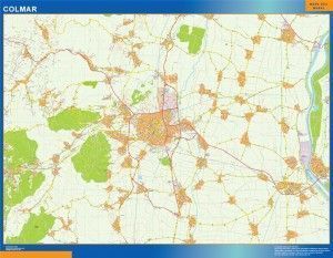 colmar wall map