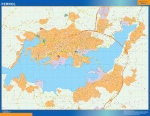 ferrol wall map