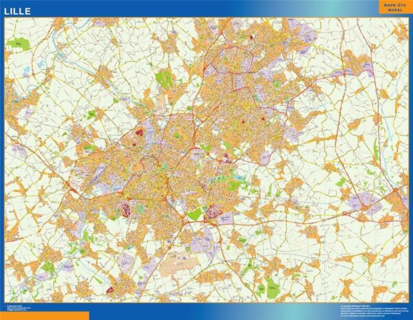 lille wall map