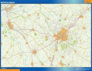 montauban wall map