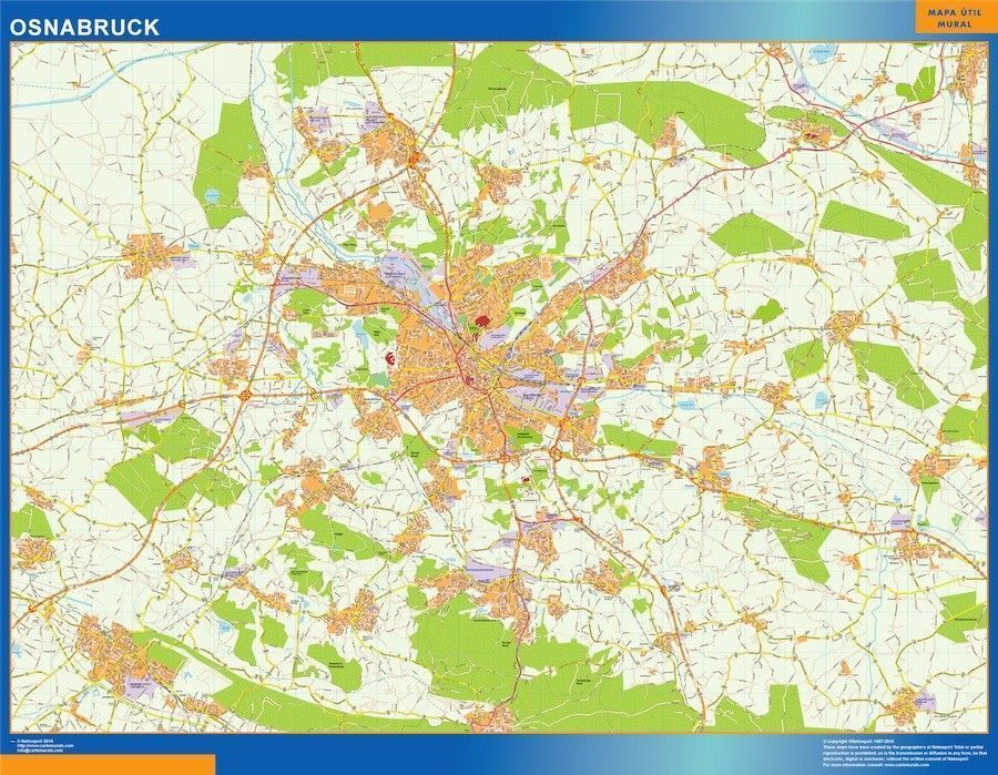 osnabruck wall map