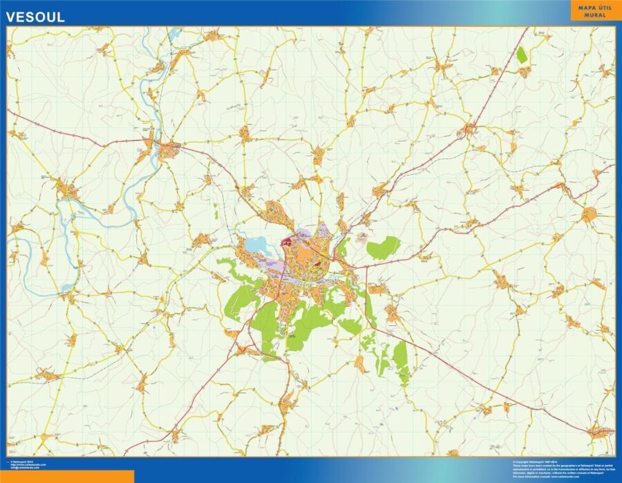 vesoul wall map