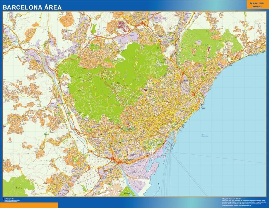 Mapa Magnetico Barcelona Area