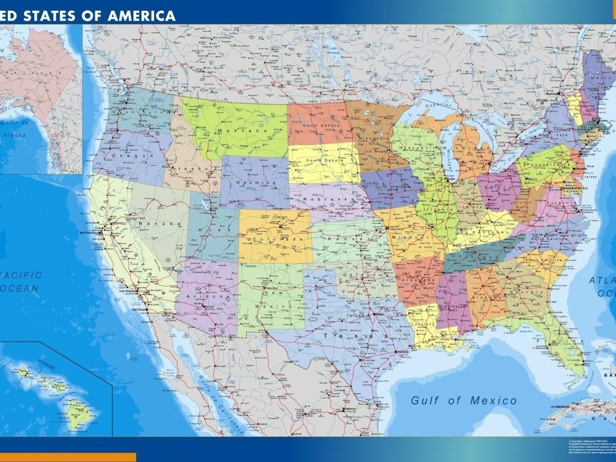 magnetic map usa | Digital Maps. Netmaps UK Vector Eps & Wall Maps