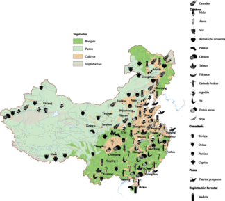 China Agricultural map