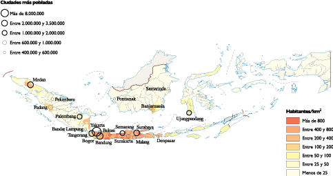  Indonesia  Population  map Digital Maps Netmaps UK Vector 