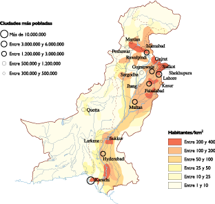 Pakistan Population map
